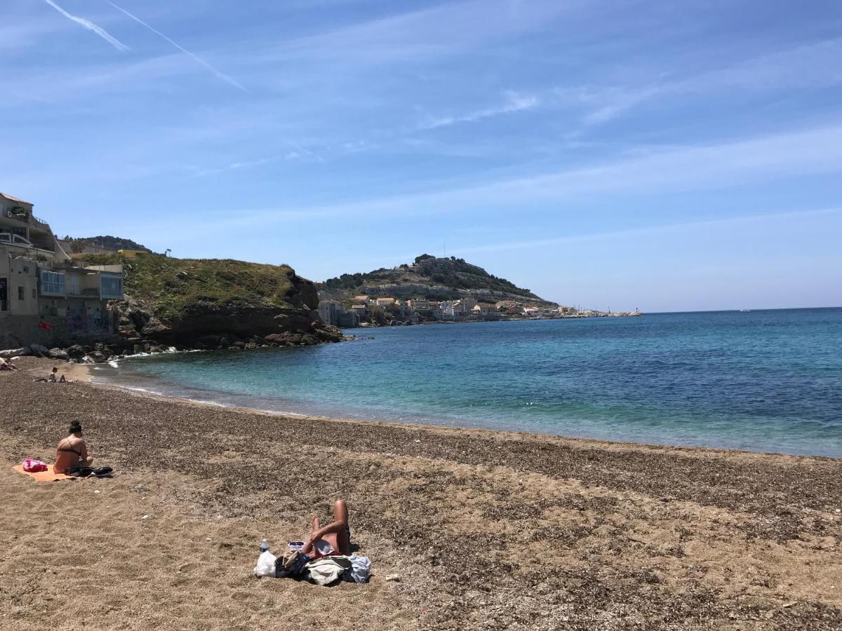 Le Cabanon Bleu Sur La Plage Marseille Ngoại thất bức ảnh